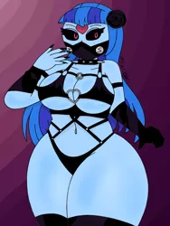 Size: 1932x2576 | Tagged: suggestive, artist:c_w, derpibooru import, sonata dusk, equestria girls, belly button, big breasts, black rose, black sclera, breasts, busty sonata dusk, choker, cleavage, clothes, cosplay, costume, curvy, dominatrix, eyelashes, eyeshadow, image, jpeg, looking at you, makeup, nail polish, one punch man, plump, spiked choker, super s, thighs