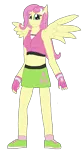 Size: 964x1739 | Tagged: safe, artist:mlp-headstrong, derpibooru import, fluttershy, equestria girls, clothes, exeron fighters, exeron gloves, exeron outfit, female, fingerless gloves, gloves, image, png, ponied up, shoes, simple background, solo, transparent background, wings