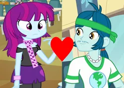 Size: 1368x968 | Tagged: safe, derpibooru import, edit, edited screencap, screencap, captain planet, mystery mint, equestria girls, equestria girls (movie), cropped, female, heart, image, male, planetmint, png, shipping, shipping domino, straight