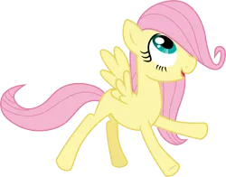 Size: 3827x3000 | Tagged: safe, artist:cloudyglow, derpibooru import, fluttershy, pegasus, pony, the cutie mark chronicles, .ai available, absurd resolution, female, filly, filly fluttershy, flying, image, png, simple background, smiling, solo, transparent background, vector, younger