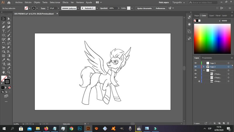 Size: 1366x768 | Tagged: safe, artist:fernandojc-draftsman, derpibooru import, screencap, oc, unofficial characters only, pegasus, pony, clothes, glasses, image, jpeg, lineart, looking back, male, monochrome, pegasus oc, scarf, signature, solo, stallion, wings