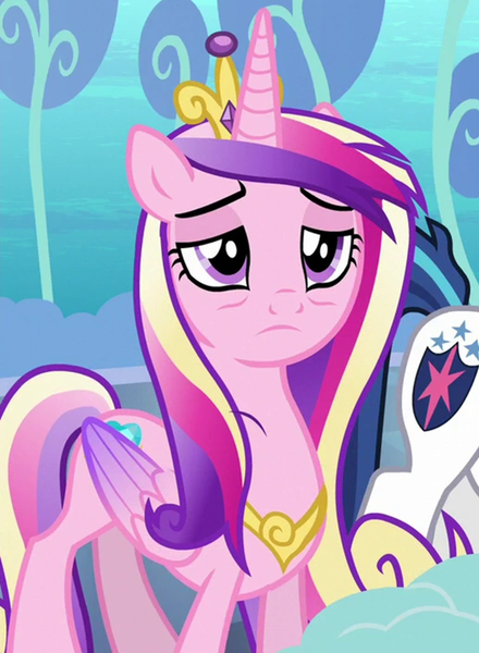 Size: 882x1203 | Tagged: safe, derpibooru import, screencap, princess cadance, shining armor, alicorn, pony, the crystalling, cropped, female, image, mare, messy mane, png, solo focus, tired