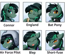 Size: 2349x1978 | Tagged: safe, artist:pridark, derpibooru import, oc, oc:target strike, unofficial characters only, bat pony, pegasus, :p, angry, bat pony oc, bat wings, commission, connor, crossover, cup, cute, detroit: become human, drink, emotions, eyes closed, hat, helmet, heterochromia, image, looking at you, meme, monocle, ocbetes, pilot, png, smiling, solo, teeth, tongue out, top hat, video game crossover, wings