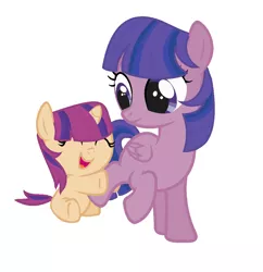 Size: 1032x1068 | Tagged: safe, artist:twilightcraft, derpibooru import, oc, oc:rose sparkle, oc:star sentry, pegasus, pony, unicorn, baby, baby pony, female, horn, image, offspring, parent:flash sentry, parent:twilight sparkle, parents:flashlight, pegasus oc, png, siblings, sisters, unicorn oc, wings