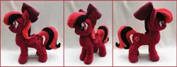 Size: 1600x608 | Tagged: safe, artist:lilmoon, derpibooru import, oc, oc:ladybug, pegasus, pony, bow, female, hair bow, image, irl, jpeg, mare, photo, plushie, solo