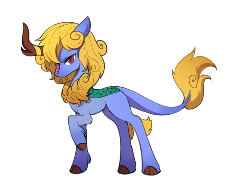 Size: 1067x800 | Tagged: safe, artist:sonigiraldo, derpibooru import, kirin oc, oc, unofficial characters only, kirin, floppy ears, image, looking at you, original character do not steal, png, simple background, solo, transparent background