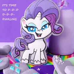 Size: 640x640 | Tagged: safe, derpibooru import, edit, rarity, my little pony: pony life, darling, image, jpeg, yu-gi-oh!