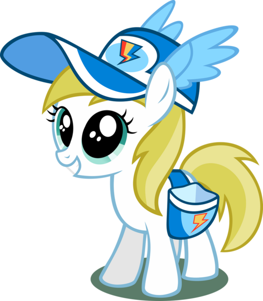 Size: 894x1024 | Tagged: safe, artist:abydos91, derpibooru import, lemon daze, earth pony, pony, .ai available, .svg available, bag, baseball cap, cap, cute, female, filly, grin, hat, image, lemondorable, png, puppy dog eyes, rainbow dash fanclub, saddle bag, simple background, smiling, solo, sweet lemonade, transparent background, vector