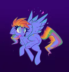 Size: 3840x4000 | Tagged: safe, artist:confetticakez, derpibooru import, rainbow dash, pegasus, pony, abstract, chest fluff, derp, female, image, mare, png, psychedelic, simple background, solo, tongue out, underhoof