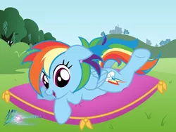 Size: 8000x6000 | Tagged: safe, artist:nightmaremoons, banned from derpibooru, deleted from derpibooru, derpibooru import, rainbow dash, pegasus, pony, alternate hairstyle, cute, dashabetes, image, lying down, pillow, png, prone, relaxing, solo