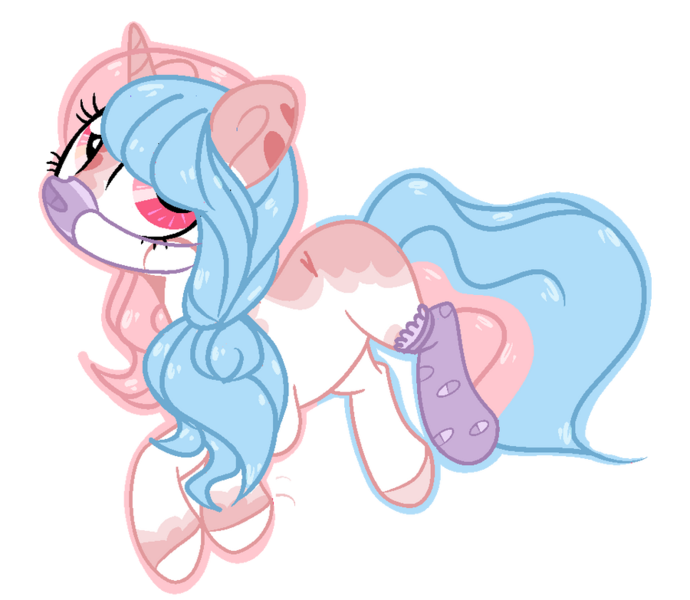 Size: 900x783 | Tagged: safe, artist:lullabyprince, artist:rose-moonlightowo, derpibooru import, oc, oc:soft heart, unofficial characters only, pony, unicorn, base used, clothes, female, image, mare, mask, png, simple background, socks, solo, transparent background