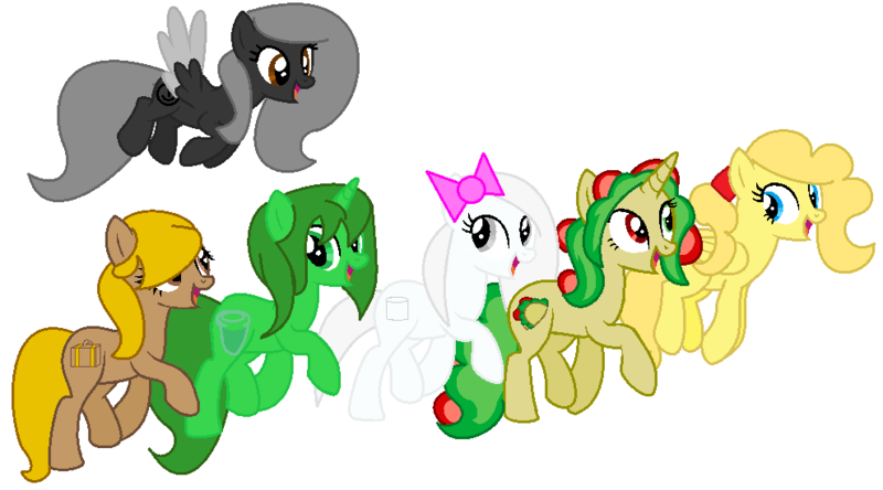 Size: 990x550 | Tagged: safe, artist:princesspearlsong, derpibooru import, ponified, pony, all bottled up, base used, crossover, image, inanimate insanity, lightbulb (inanimate insanity), marshmallow (inanimate insanity), microphone (inanimate insanity), png, suitcase (inanimate insanity), taco (inanimate insanity), test tube (inanimate insanity)