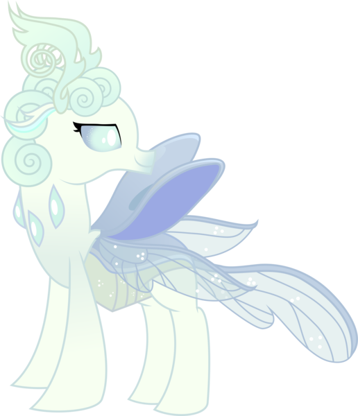 Size: 3585x4170 | Tagged: safe, artist:lincolnbrewsterfan, derpibooru import, oc, oc:snowflake mist, changedling, changeling, beautiful, carapace, changedling oc, changedling princess, changeling oc, derpibooru exclusive, elegant, female, horn, image, pale color, png, princess, requested art, rhinestone, rhinestones, simple background, .svg available, transparent background, transparent wings, vector, wings