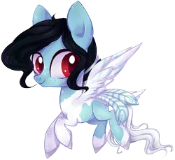 Size: 673x616 | Tagged: safe, artist:misspinka, derpibooru import, oc, oc:kayden, pegasus, pony, chibi, female, image, mare, png, simple background, solo, tail feathers, transparent background