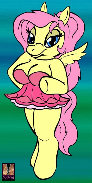 Size: 645x1280 | Tagged: suggestive, artist:foxpawmcfly, derpibooru import, edit, oc, oc:sluttershy, anthro, pegasus, unguligrade anthro, breasts, clothes, costume, disguise, explicit source, female, fursuit, image, jpeg, mask, parody, pegasus oc, ponysuit, simple background, solo, solo female, tutu, wings