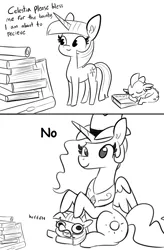 Size: 1280x1948 | Tagged: safe, artist:tjpones, derpibooru import, edit, princess celestia, spike, twilight sparkle, dragon, pony, unicorn, black and white, book, bookhorse, cute, female, grayscale, hat, image, lineart, male, mare, monochrome, no, png, scroll, simple background, sleeping, that pony sure does love books, twiggie, unicorn twilight, weh, white background, yeehaw