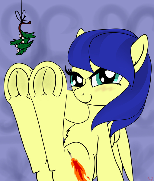 Size: 3400x4000 | Tagged: safe, artist:littlenaughtypony, derpibooru import, part of a set, oc, oc:nova, pegasus, blushing, commission, fetish, frog (hoof), hoof fetish, image, jpeg, looking at you, mistleholly, solo, underhoof, ych result