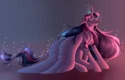 Size: 5886x3792 | Tagged: semi-grimdark, artist:ohhoneybee, derpibooru import, twilight sparkle, twilight sparkle (alicorn), alicorn, pony, absurd resolution, image, infestation, mind control, mushroom, png, solo