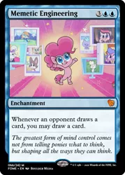 Size: 375x523 | Tagged: safe, derpibooru import, edit, screencap, opalescence, pinkie pie, winona, earth pony, pony, my little pony: pony life, one click wonder, spoiler:pony life s01e17, all the memes, bipedal, brave of the sun fighbird, business cat, ccg, condescending wonka, doge, female, homer simpson backs into bushes, image, is this a pigeon, magic the gathering, mare, meme, meta, one does not simply walk into mordor, png, ponified meme, success kid, the simpsons, the sound of music, trading card, trading card edit, treehouse logo, willy wonka and the chocolate factory, y pose