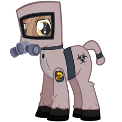 Size: 2344x2344 | Tagged: safe, artist:the smiling pony, derpibooru import, oc, oc:firebrand, unofficial characters only, pegasus, pony, derpibooru community collaboration, .svg available, 2021 community collab, hazmat suit, image, male, png, simple background, solo, stallion, transparent background, vector
