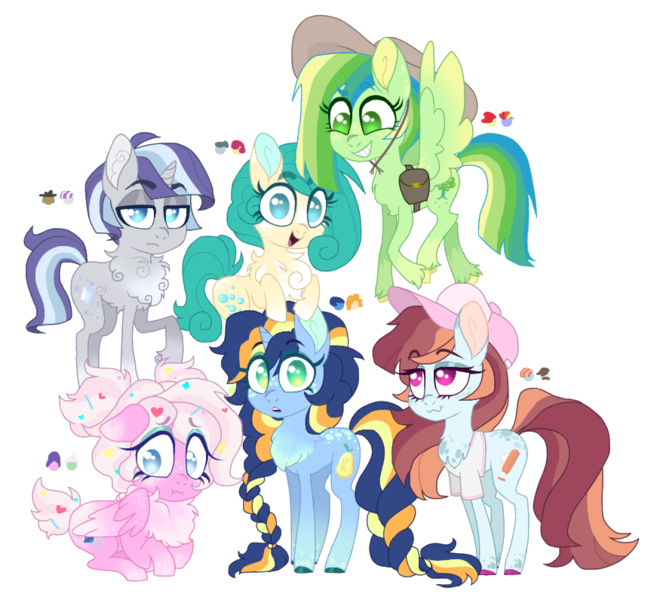 Size: 863x795 | Tagged: safe, artist:unoriginai, derpibooru import, bow hothoof, bright mac, cloudy quartz, cookie crumbles, gentle breeze, hondo flanks, igneous rock pie, night light, pear butter, posey shy, twilight velvet, windy whistles, oc, unofficial characters only, bag, braid, chest fluff, cute, hat, image, magical gay spawn, magical lesbian spawn, offspring, parent:bow hothoof, parent:bright mac, parent:cloudy quartz, parent:cookie crumbles, parent:gentle breeze, parent:hondo flanks, parent:igneous rock, parent:igneous rock pie, parent:night light, parent:pear butter, parent:posey shy, parents:bowmac, parents:cookiebreeze, parents:igneousvelvet, parents:pearlight, parents:poseyquartz, parents:velvetrock, parents:windyflanks, parent:twilight velvet, parent:windy whistles, png, saddle bag, simple background, transparent background
