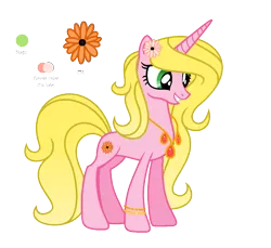 Size: 1261x1157 | Tagged: safe, artist:darbypop1, derpibooru import, oc, oc:blossom, unofficial characters only, pony, unicorn, female, flower, flower in hair, image, mare, png, simple background, solo, transparent background