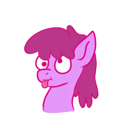 Size: 500x500 | Tagged: safe, artist:solardoodles, derpibooru import, berry punch, berryshine, earth pony, pony, :p, derp, image, png, simple background, solo, tongue out, transparent background