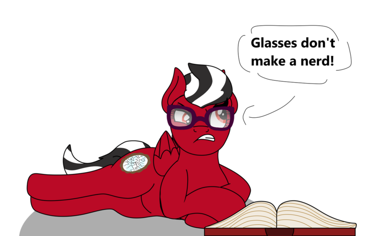 Size: 1280x772 | Tagged: safe, artist:lynnthenerdkitty, derpibooru import, oc, oc:shatter misty cloud, ponified, pegasus, pony, annoyed, book, female, glasses, image, png, reading, shatter (transformers), simple background, solo, transformers, transparent background