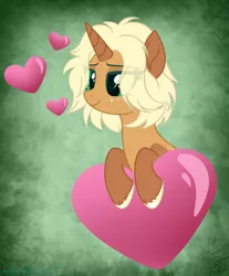 Size: 2605x3145 | Tagged: safe, artist:starshade, artist:zfarkos, derpibooru import, oc, oc:vineyard gold, unofficial characters only, pony, unicorn, base used, commission, cute, female, heart, heart eyes, image, mare, png, simple background, solo, wingding eyes, ych result, your character here