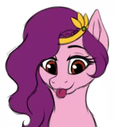 Size: 3600x4016 | Tagged: safe, artist:starshade, derpibooru import, pipp petals, pegasus, pony, :p, adorapipp, bust, chest fluff, cute, female, g5, image, looking at you, mare, png, portrait, simple background, smiling, solo, tongue out, white background