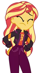 Size: 775x1413 | Tagged: safe, artist:gmaplay, derpibooru import, sunset shimmer, equestria girls, equestria girls series, sunset's backstage pass!, spoiler:eqg series (season 2), bunset shimmer, butt, butt hurt, female, image, literal butthurt, pain, png, simple background, solo, spank, spanked, sunset shimmer day, transparent background