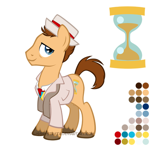 Size: 504x504 | Tagged: safe, artist:lissystrata, derpibooru import, doctor whooves, time turner, ponified, earth pony, pony, crossover, doctor who, image, male, png, reference sheet, seventh doctor, simple background, solo, stallion, the doctor, transparent background, unshorn fetlocks