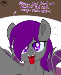 Size: 5000x6153 | Tagged: suggestive, artist:mihaynoms, derpibooru import, oc, oc:nightlight horizon, dracony, dragon, hybrid, pony, bedroom, commission, image, imminent vore, monologue, offscreen character, open mouth, png, pov, safe vore, soft vore, talking, tongue out, vore, ych result