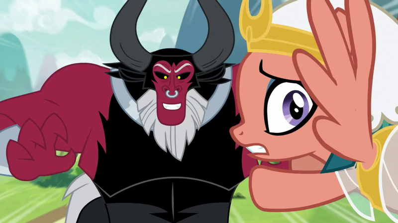 Size: 1920x1080 | Tagged: safe, derpibooru import, screencap, lord tirek, somnambula, centaur, pegasus, pony, the ending of the end, image, png