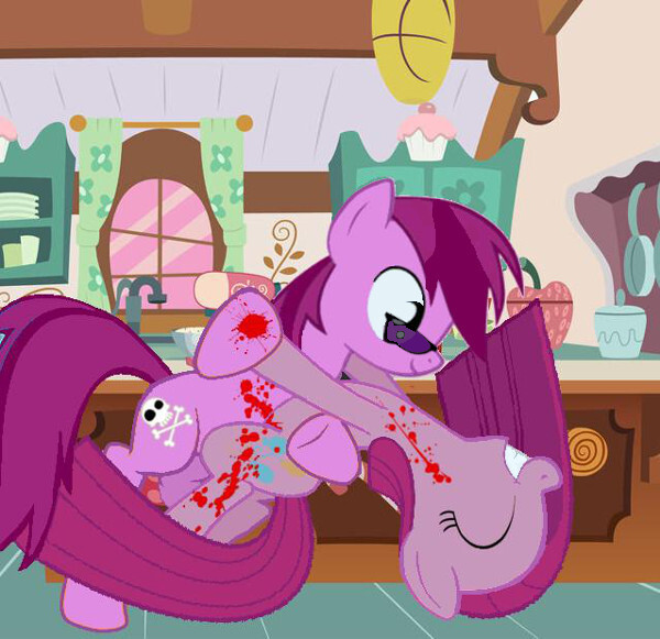 Size: 600x581 | Tagged: safe, derpibooru import, edit, editor:soulless pinkamena, pinkie pie, oc, oc:soulless pinkamena, pony, blood, dancing, dipping, duo, image, jpeg, love, pinkamena diane pie, vector