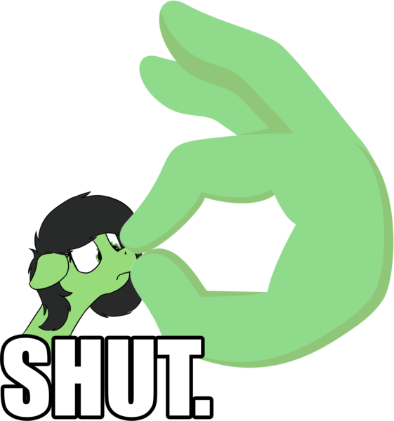 Size: 1932x2065 | Tagged: safe, artist:czaroslaw, derpibooru import, oc, oc:anon, oc:anonfilly, pony, emoji, female, filly, hand, image, ok hand emoji, ok hand sign, png, reaction image, simple background, text, transparent background