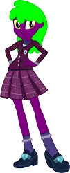 Size: 1184x2924 | Tagged: safe, artist:davidsfire, artist:luckreza8, derpibooru import, oc, oc:rose love, unofficial characters only, equestria girls, clothes, crystal prep academy uniform, happy, image, png, school uniform, simple background, solo, transparent background, uniform, vector