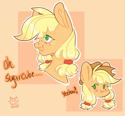 Size: 2048x1899 | Tagged: safe, artist:nullkunst, derpibooru import, applejack, pony, bust, colored pupils, cute, female, image, jackabetes, jpeg, mare, open mouth, pigtails, portrait, profile, solo