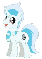 Size: 1134x1603 | Tagged: safe, artist:dyonys, derpibooru import, oc, oc:froster dune, unofficial characters only, pony, unicorn, clothes, image, male, open mouth, png, scarf, simple background, solo, stallion, transparent background