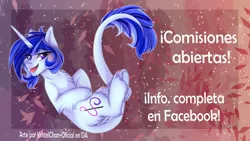 Size: 1440x810 | Tagged: safe, artist:kristelchan-oficial, derpibooru import, oc, oc:silent wolf, unofficial characters only, pony, unicorn, abstract background, horn, image, jpeg, leonine tail, solo, unicorn oc