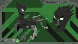 Size: 1920x1080 | Tagged: safe, artist:willoillo, derpibooru import, oc, oc:will, unofficial characters only, gryphon, griffon oc, image, jpeg, makeup, reference sheet, sierra nevada, solo