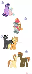 Size: 600x1381 | Tagged: safe, artist:jhock775, derpibooru import, applejack, big macintosh, button mash, cozy glow, marble pie, twilight sparkle, twilight sparkle (alicorn), oc, oc:cream heart, alicorn, pony, a better ending for cozy, a better ending for marble, a better ending for sombra, buttoncest, canon x oc, female, image, incest, jpeg, male, mama twilight, marblemac, mother and child, mother and son, shipping, simple background, straight, white background