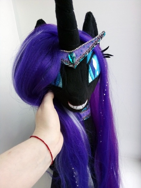 Size: 810x1080 | Tagged: safe, artist:larsen toys, derpibooru import, nightmare rarity, pony, unicorn, auction, handmade, image, jpeg, plushie, realistic