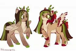 Size: 3000x1988 | Tagged: safe, artist:helemaranth, derpibooru import, oc, oc:helemaranth, unofficial characters only, pegasus, pony, horns, image, jpeg, self paradox, self ponidox, solo