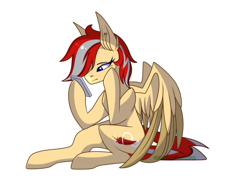 Size: 2000x1600 | Tagged: safe, artist:redheartponiesfan, derpibooru import, oc, oc:swiftful feathers, pegasus, pony, female, image, mare, mobile phone, phone, png, simple background, solo, transparent background