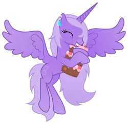 Size: 2482x2417 | Tagged: safe, artist:jennieoo, derpibooru import, oc, oc:lavender heart, alicorn, commission, happy, hug, image, piercing, plushie, png, show accurate, simple background, solo, sweet, transparent background, vector