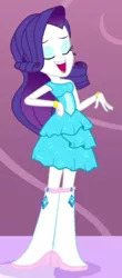 Size: 274x622 | Tagged: safe, derpibooru import, screencap, rarity, eqg summertime shorts, equestria girls, make up shake up, cropped, fall formal outfits, image, png, solo