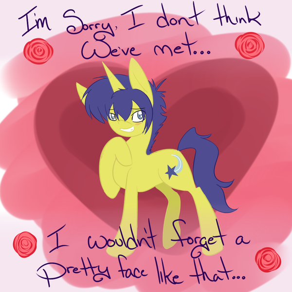 Size: 1000x1000 | Tagged: safe, artist:kaggy009, derpibooru import, comet tail, pony, blushing, image, png, solo