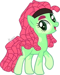 Size: 2710x3372 | Tagged: safe, artist:kurosawakuro, derpibooru import, oc, unofficial characters only, earth pony, pony, female, image, magical lesbian spawn, mare, offspring, parent:cheerilee, parent:tree hugger, png, simple background, solo, transparent background