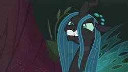Size: 1920x1080 | Tagged: safe, derpibooru import, edit, edited screencap, fifteen.ai, screencap, queen chrysalis, changeling, changeling queen, pony, the mean 6, a better ending for chrysalis, adorable distress, adoracreepy, adorkable, alternate ending, alternate scenario, alternate universe, angry, animated, anxiety, apology, awkward, breakdown, character development, creepy, crying inside, cute, cutealis, defeated, dialogue, dork, dorkalis, faic, fangs, female, forest, frown, furious, good end, gritted teeth, image, loop, majestic as fuck, mare, meta, nervous, overreaction, proud, redemption, reformed, screaming, seething, silly, silly pony, solo, sorry, spread wings, standing, talking, tree, webm, what if, wings, yelling